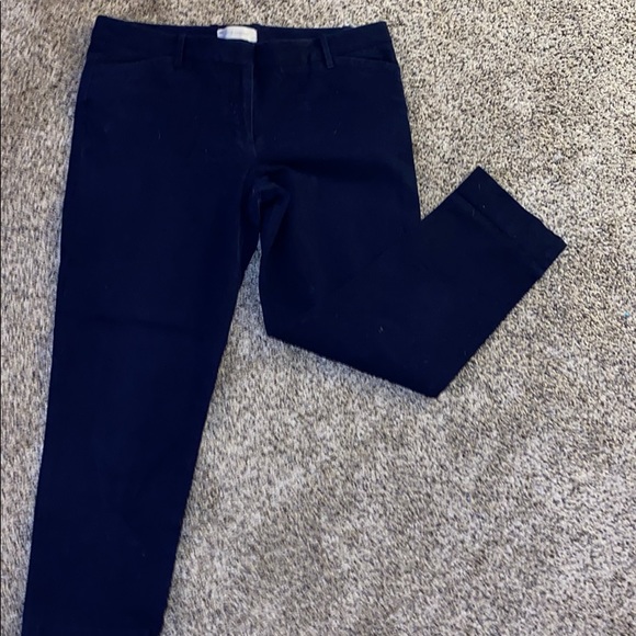 Navy cropped pants - Picture 1 of 2